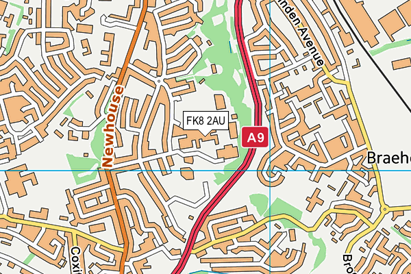 FK8 2AU map - OS VectorMap District (Ordnance Survey) FK8 2AU map - OS VectorMap District (Ordnance Survey)