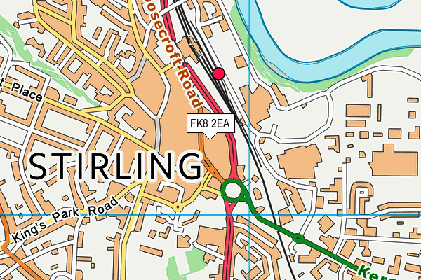 FK8 2EA map - OS VectorMap District (Ordnance Survey) FK8 2EA map - OS VectorMap District (Ordnance Survey)
