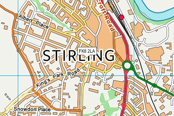 FK8 2LA map - OS VectorMap District (Ordnance Survey) FK8 2LA map - OS VectorMap District (Ordnance Survey)