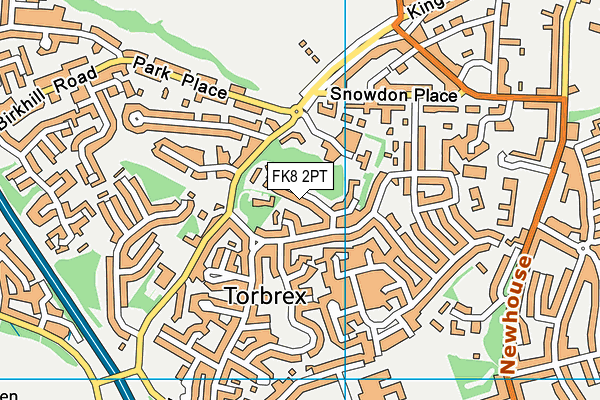 FK8 2PT map - OS VectorMap District (Ordnance Survey) FK8 2PT map - OS VectorMap District (Ordnance Survey)