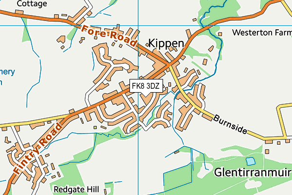 FK8 3DZ map - OS VectorMap District (Ordnance Survey) FK8 3DZ map - OS VectorMap District (Ordnance Survey)