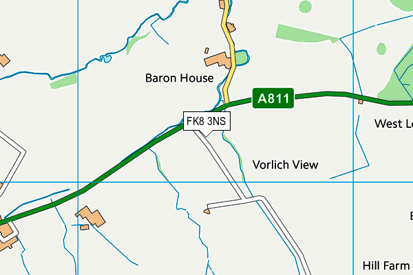 FK8 3NS map - OS VectorMap District (Ordnance Survey) FK8 3NS map - OS VectorMap District (Ordnance Survey)