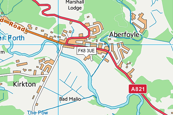 FK8 3UE map - OS VectorMap District (Ordnance Survey)