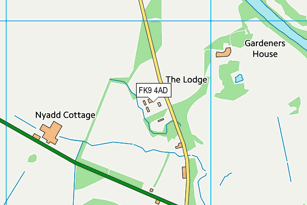 FK9 4AD map - OS VectorMap District (Ordnance Survey)