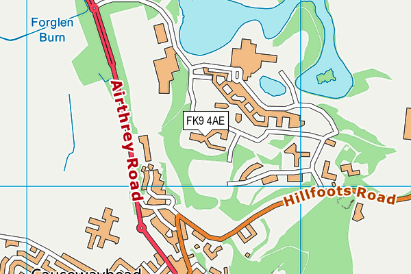 FK9 4AE map - OS VectorMap District (Ordnance Survey) FK9 4AE map - OS VectorMap District (Ordnance Survey)