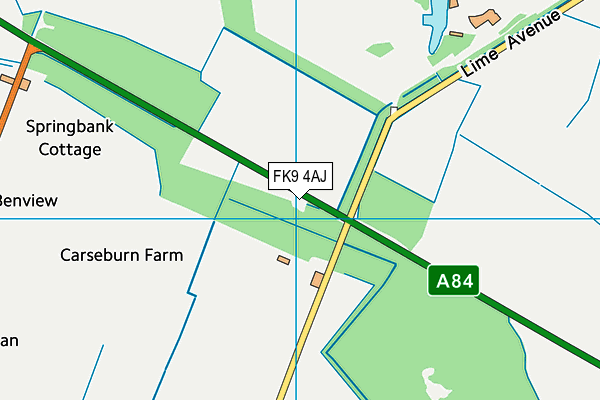 FK9 4AJ map - OS VectorMap District (Ordnance Survey) FK9 4AJ map - OS VectorMap District (Ordnance Survey)