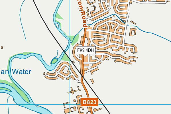 FK9 4DH map - OS VectorMap District (Ordnance Survey) FK9 4DH map - OS VectorMap District (Ordnance Survey)