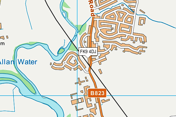 FK9 4DJ map - OS VectorMap District (Ordnance Survey) FK9 4DJ map - OS VectorMap District (Ordnance Survey)