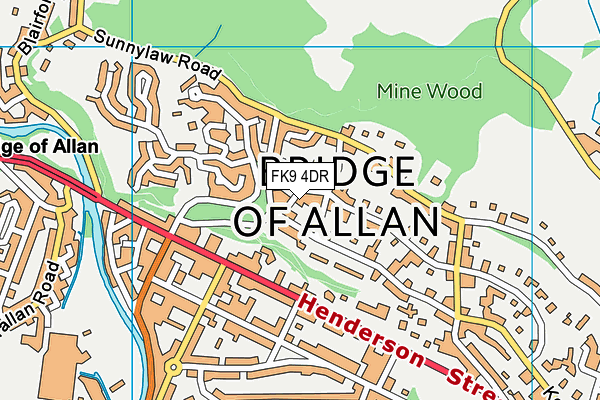 FK9 4DR map - OS VectorMap District (Ordnance Survey)