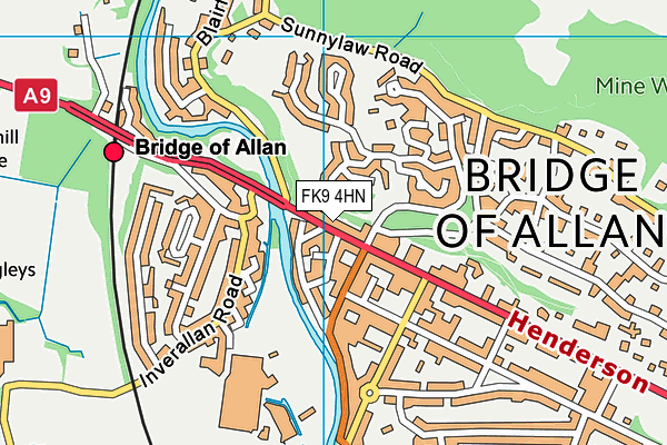 FK9 4HN map - OS VectorMap District (Ordnance Survey)