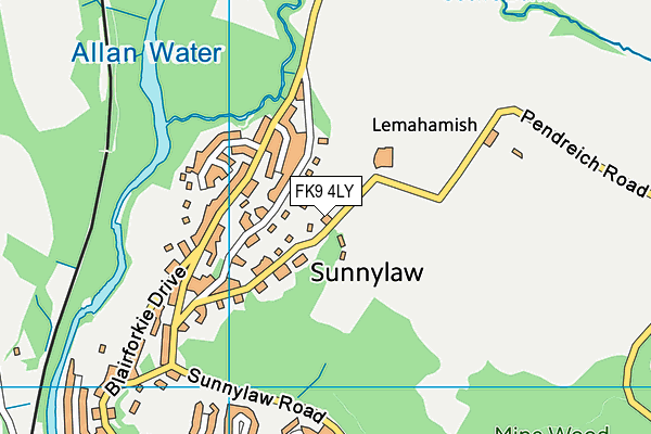FK9 4LY map - OS VectorMap District (Ordnance Survey) FK9 4LY map - OS VectorMap District (Ordnance Survey)