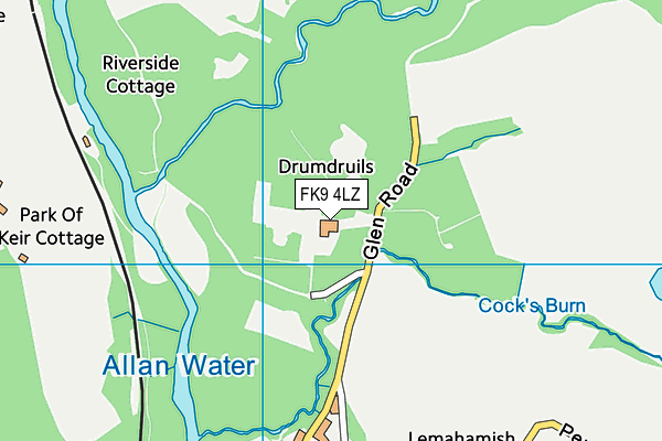 FK9 4LZ map - OS VectorMap District (Ordnance Survey) FK9 4LZ map - OS VectorMap District (Ordnance Survey)