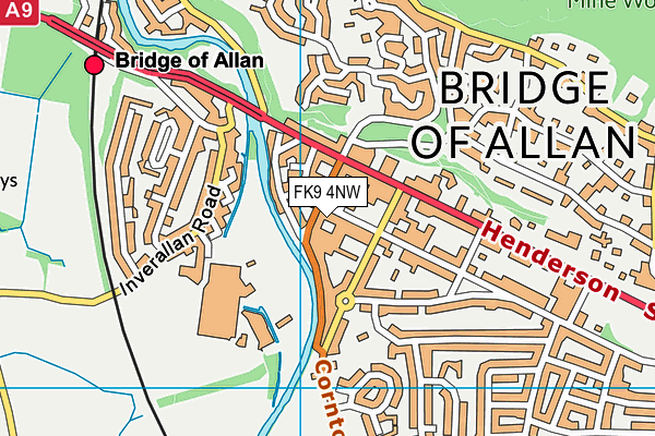 FK9 4NW map - OS VectorMap District (Ordnance Survey)
