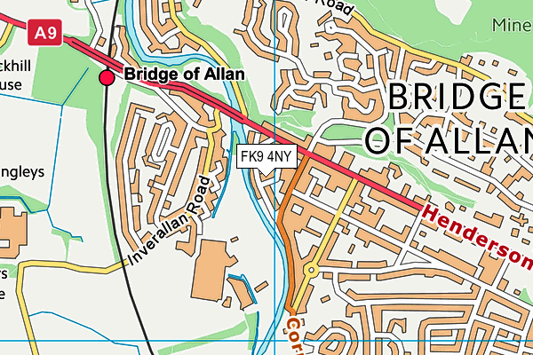 FK9 4NY map - OS VectorMap District (Ordnance Survey)