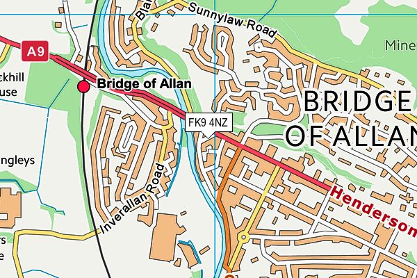 FK9 4NZ map - OS VectorMap District (Ordnance Survey) FK9 4NZ map - OS VectorMap District (Ordnance Survey)