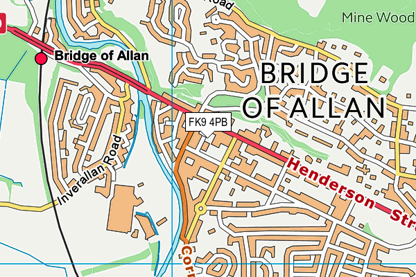 FK9 4PB map - OS VectorMap District (Ordnance Survey)