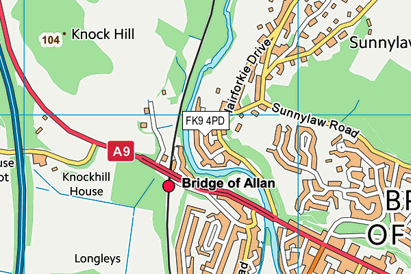 FK9 4PD map - OS VectorMap District (Ordnance Survey) FK9 4PD map - OS VectorMap District (Ordnance Survey)