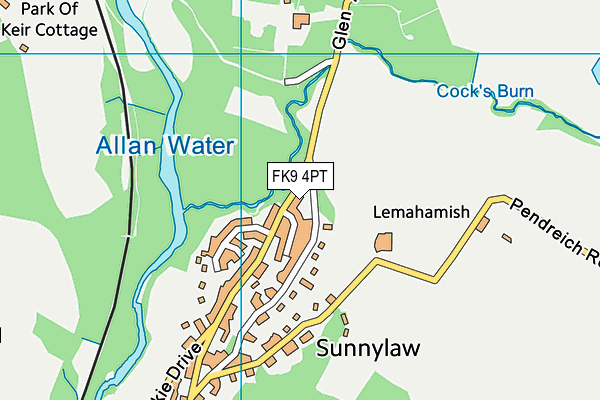 FK9 4PT map - OS VectorMap District (Ordnance Survey) FK9 4PT map - OS VectorMap District (Ordnance Survey)