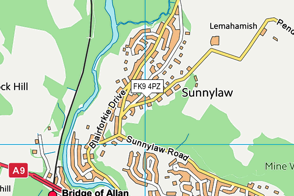 FK9 4PZ map - OS VectorMap District (Ordnance Survey) FK9 4PZ map - OS VectorMap District (Ordnance Survey)