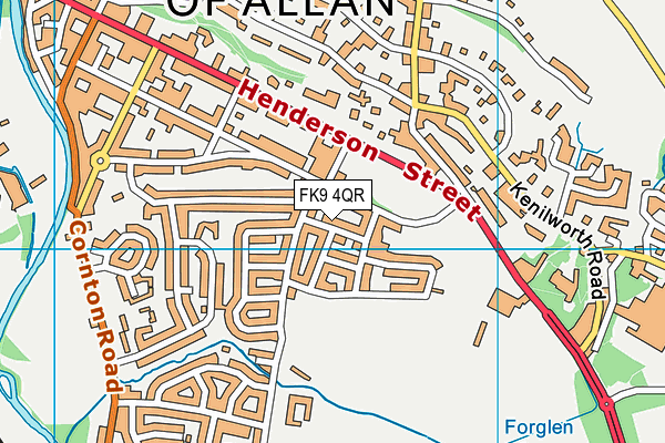 FK9 4QR map - OS VectorMap District (Ordnance Survey) FK9 4QR map - OS VectorMap District (Ordnance Survey)