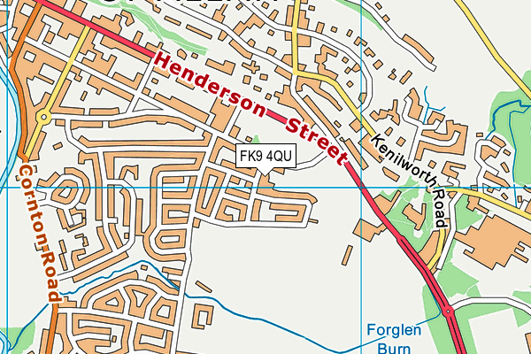 FK9 4QU map - OS VectorMap District (Ordnance Survey)