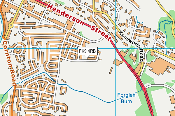 FK9 4RB map - OS VectorMap District (Ordnance Survey) FK9 4RB map - OS VectorMap District (Ordnance Survey)