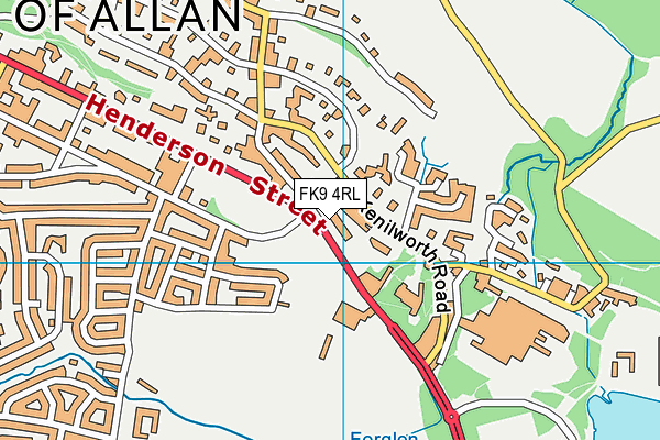FK9 4RL map - OS VectorMap District (Ordnance Survey) FK9 4RL map - OS VectorMap District (Ordnance Survey)