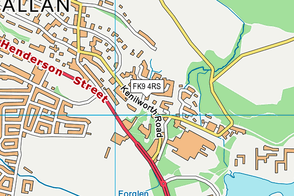 FK9 4RS map - OS VectorMap District (Ordnance Survey) FK9 4RS map - OS VectorMap District (Ordnance Survey)
