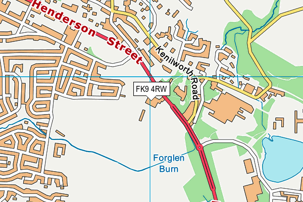FK9 4RW map - OS VectorMap District (Ordnance Survey) FK9 4RW map - OS VectorMap District (Ordnance Survey)