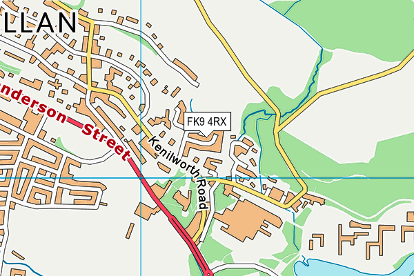 FK9 4RX map - OS VectorMap District (Ordnance Survey) FK9 4RX map - OS VectorMap District (Ordnance Survey)