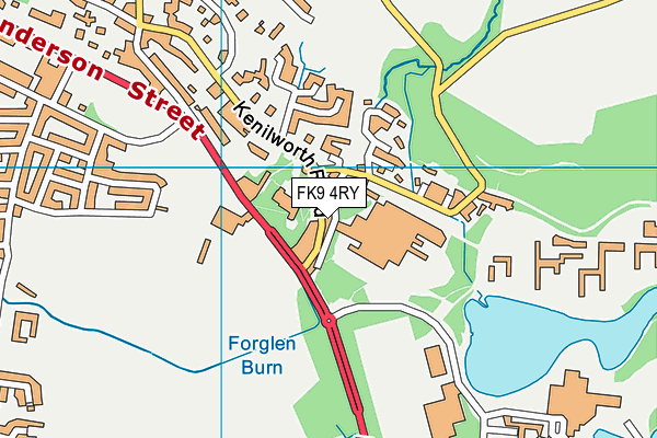 FK9 4RY map - OS VectorMap District (Ordnance Survey) FK9 4RY map - OS VectorMap District (Ordnance Survey)