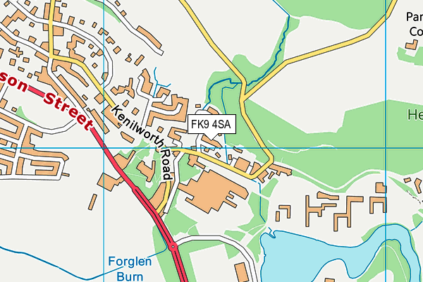 FK9 4SA map - OS VectorMap District (Ordnance Survey) FK9 4SA map - OS VectorMap District (Ordnance Survey)