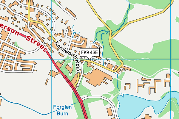FK9 4SE map - OS VectorMap District (Ordnance Survey) FK9 4SE map - OS VectorMap District (Ordnance Survey)