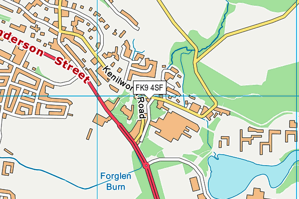 FK9 4SF map - OS VectorMap District (Ordnance Survey) FK9 4SF map - OS VectorMap District (Ordnance Survey)