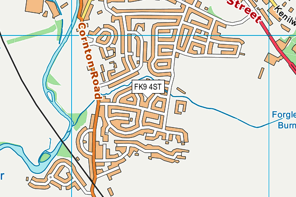 FK9 4ST map - OS VectorMap District (Ordnance Survey) FK9 4ST map - OS VectorMap District (Ordnance Survey)