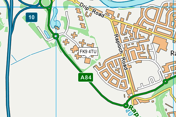 FK9 4TU map - OS VectorMap District (Ordnance Survey)