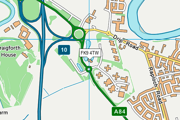 FK9 4TW map - OS VectorMap District (Ordnance Survey) FK9 4TW map - OS VectorMap District (Ordnance Survey)