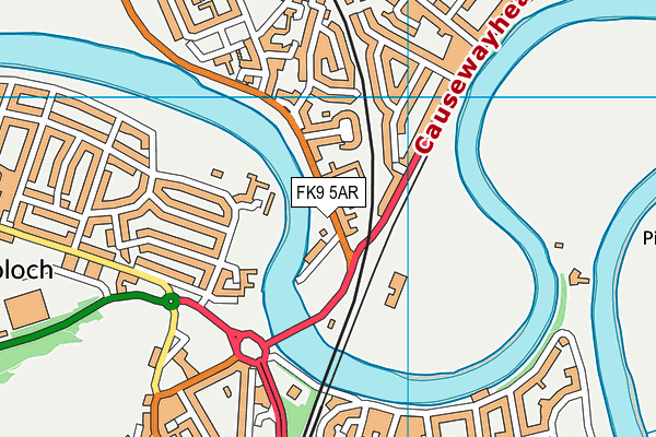 FK9 5AR map - OS VectorMap District (Ordnance Survey) FK9 5AR map - OS VectorMap District (Ordnance Survey)