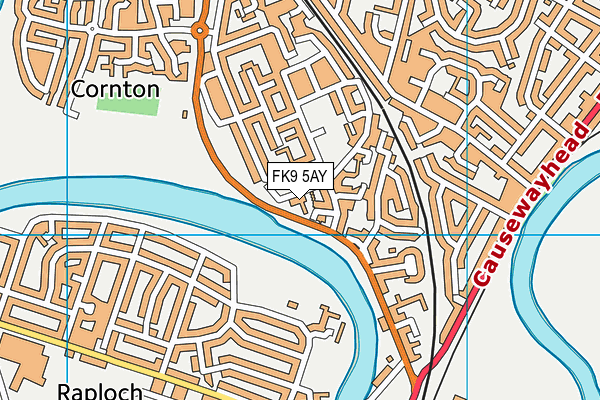 FK9 5AY map - OS VectorMap District (Ordnance Survey) FK9 5AY map - OS VectorMap District (Ordnance Survey)