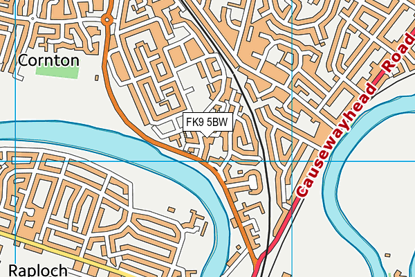 FK9 5BW map - OS VectorMap District (Ordnance Survey) FK9 5BW map - OS VectorMap District (Ordnance Survey)