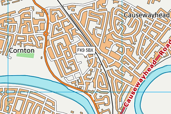 FK9 5BX map - OS VectorMap District (Ordnance Survey) FK9 5BX map - OS VectorMap District (Ordnance Survey)