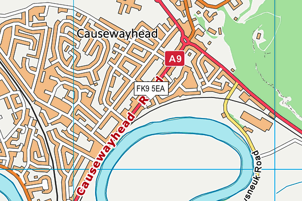 FK9 5EA map - OS VectorMap District (Ordnance Survey)