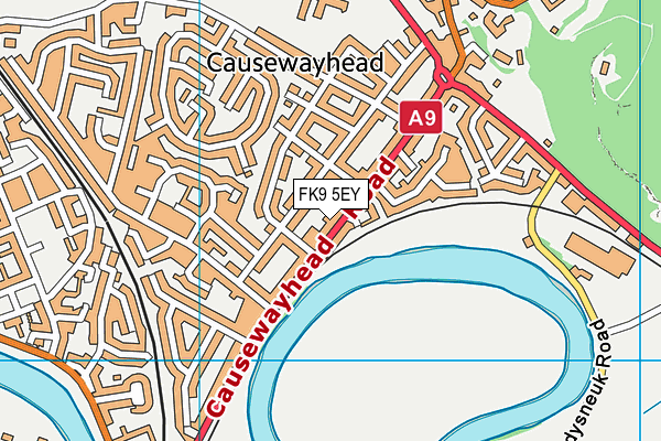 FK9 5EY map - OS VectorMap District (Ordnance Survey)