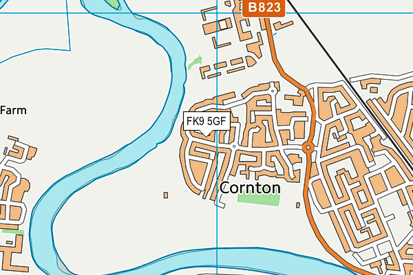 FK9 5GF map - OS VectorMap District (Ordnance Survey) FK9 5GF map - OS VectorMap District (Ordnance Survey)