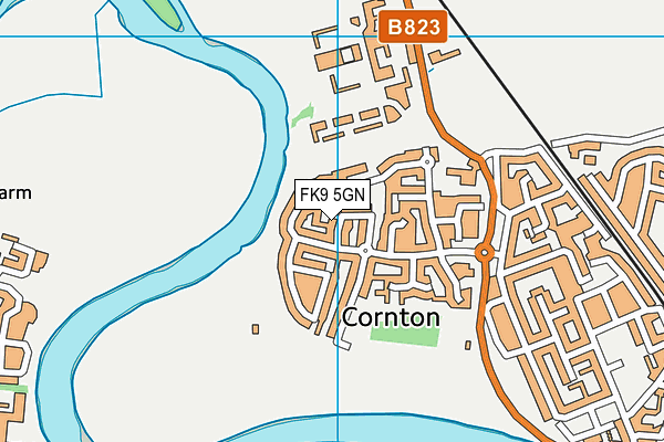 FK9 5GN map - OS VectorMap District (Ordnance Survey) FK9 5GN map - OS VectorMap District (Ordnance Survey)