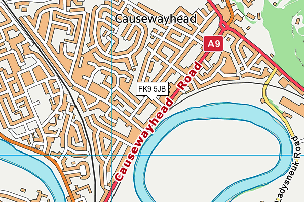 FK9 5JB map - OS VectorMap District (Ordnance Survey) FK9 5JB map - OS VectorMap District (Ordnance Survey)