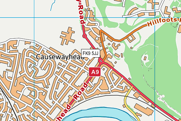 FK9 5JJ map - OS VectorMap District (Ordnance Survey) FK9 5JJ map - OS VectorMap District (Ordnance Survey)