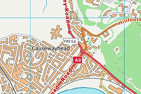 FK9 5JL map - OS VectorMap District (Ordnance Survey) FK9 5JL map - OS VectorMap District (Ordnance Survey)