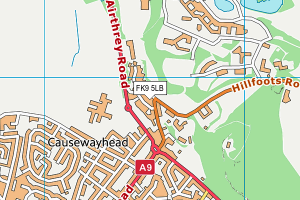 FK9 5LB map - OS VectorMap District (Ordnance Survey) FK9 5LB map - OS VectorMap District (Ordnance Survey)
