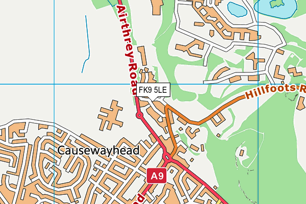 FK9 5LE map - OS VectorMap District (Ordnance Survey) FK9 5LE map - OS VectorMap District (Ordnance Survey)